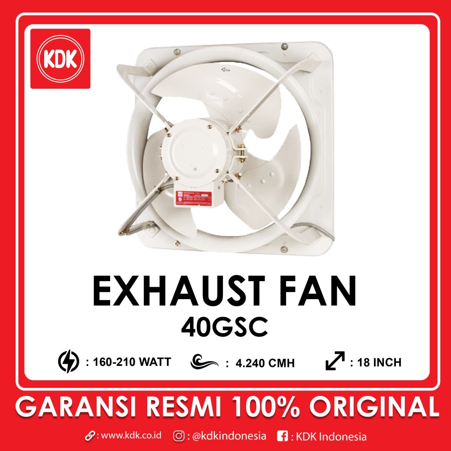 KDK 40GSC – Industrial Exhaust Fan 40cm