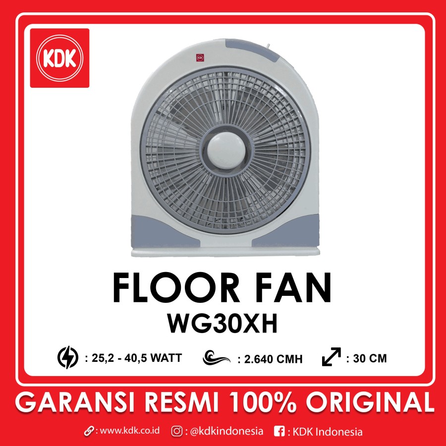 KDK WG30X – Box Fan 12 inch