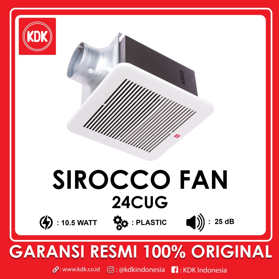 KDK 24CUG - Exhaust Ceiling Sirocco 24cm