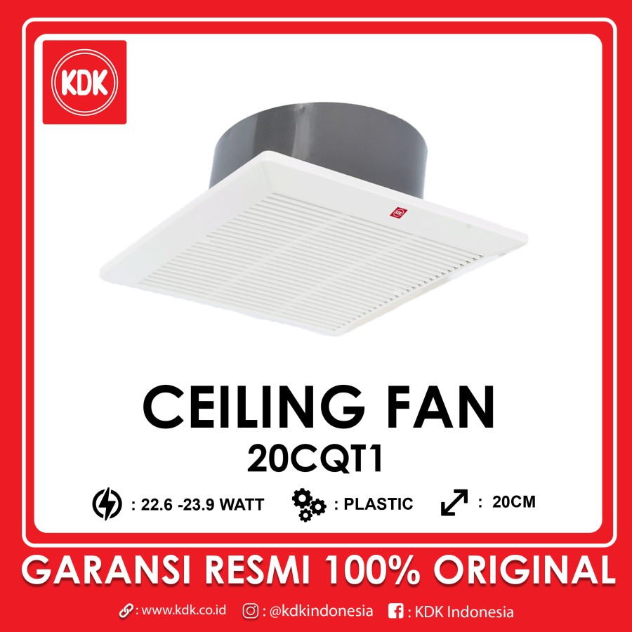 KDK 20CQT – Ceiling Exhaust 8 inch