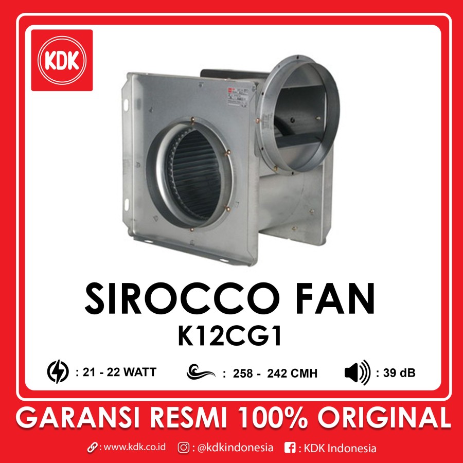 KDK K12CG1 - Mini Sirocco Ventilating Fan