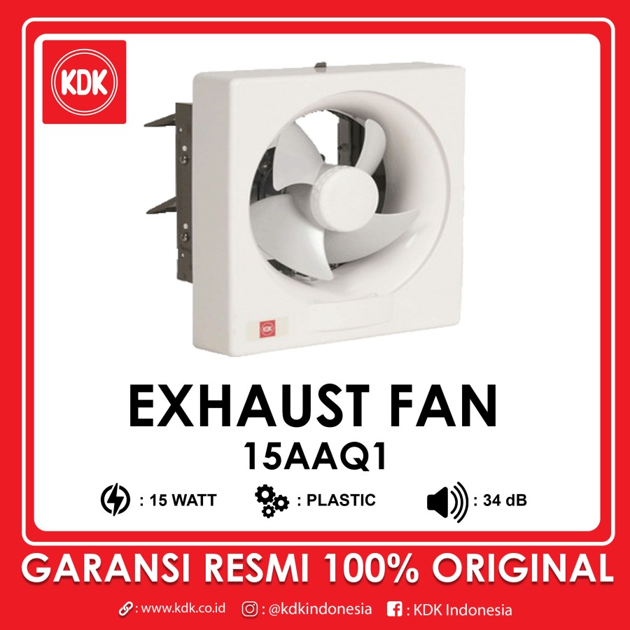 KDK 15AAQ – Exhaust Fan Dinding 15cm 6 inc