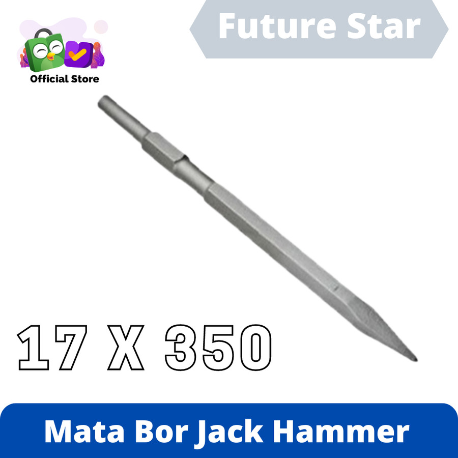 Mata Bor Jack Hammer 17 x 350mm Hexagonal Mata Bor Bobok