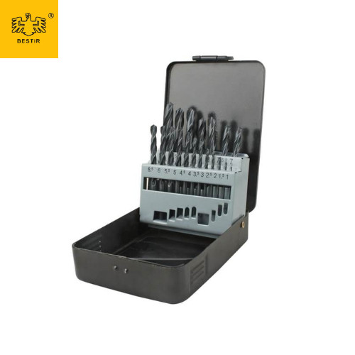 19Pcs Mata Bor HSS Set 1mm - 10mm HSS Drill Bit Set