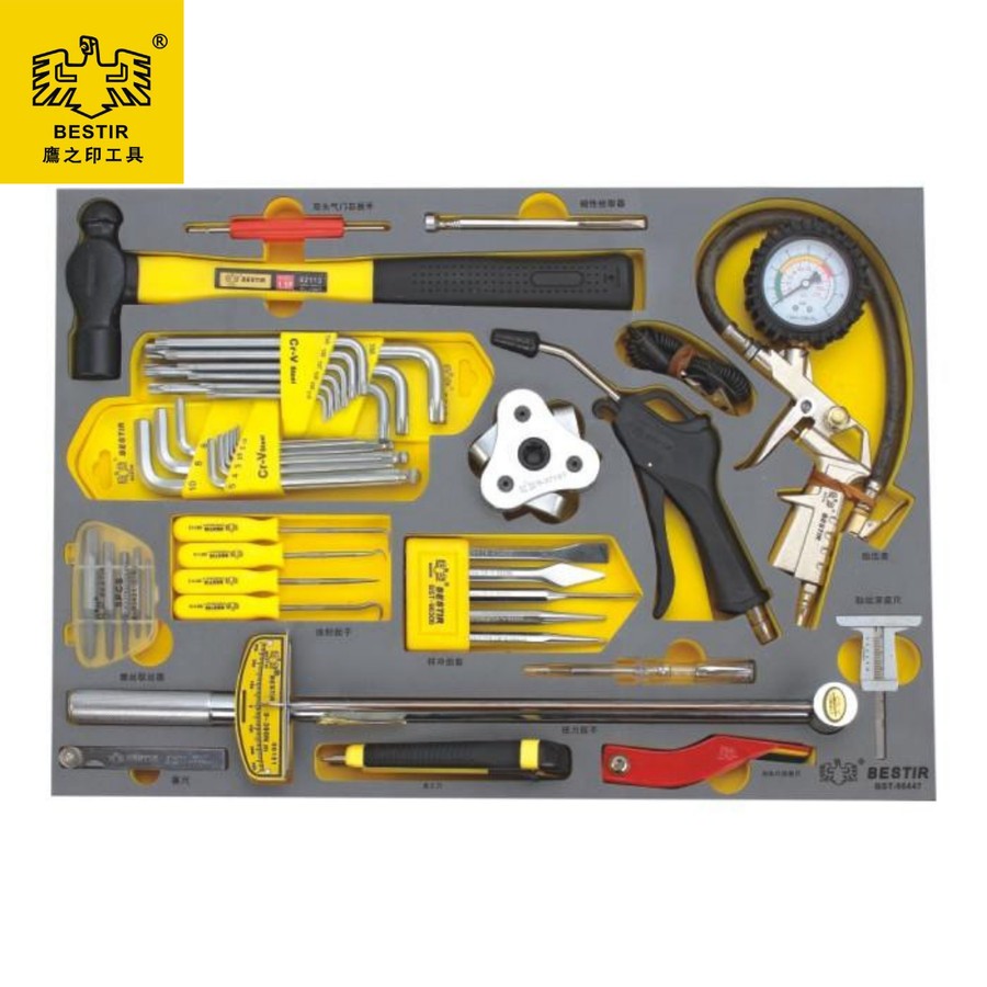 Auto Tool Trolley Set Tray Set Customize 44Pcs BESTIR