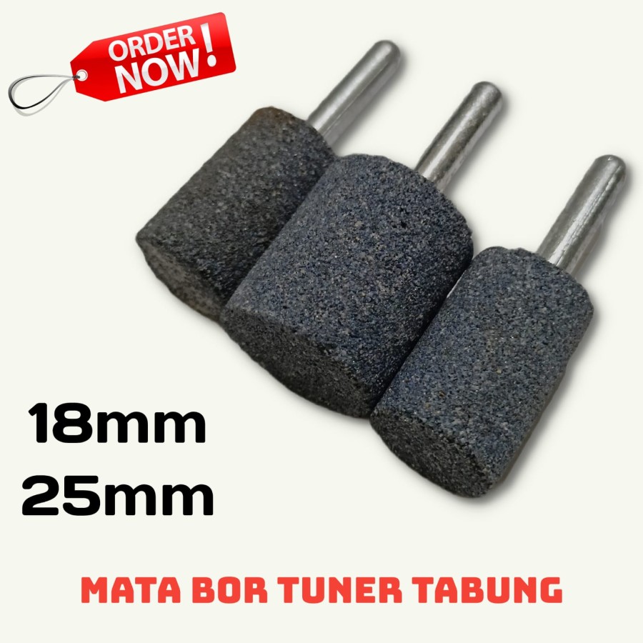 Mata Bor Asah Batu Gerinda Tuner Model Tabung 18mm 25mm Kasar