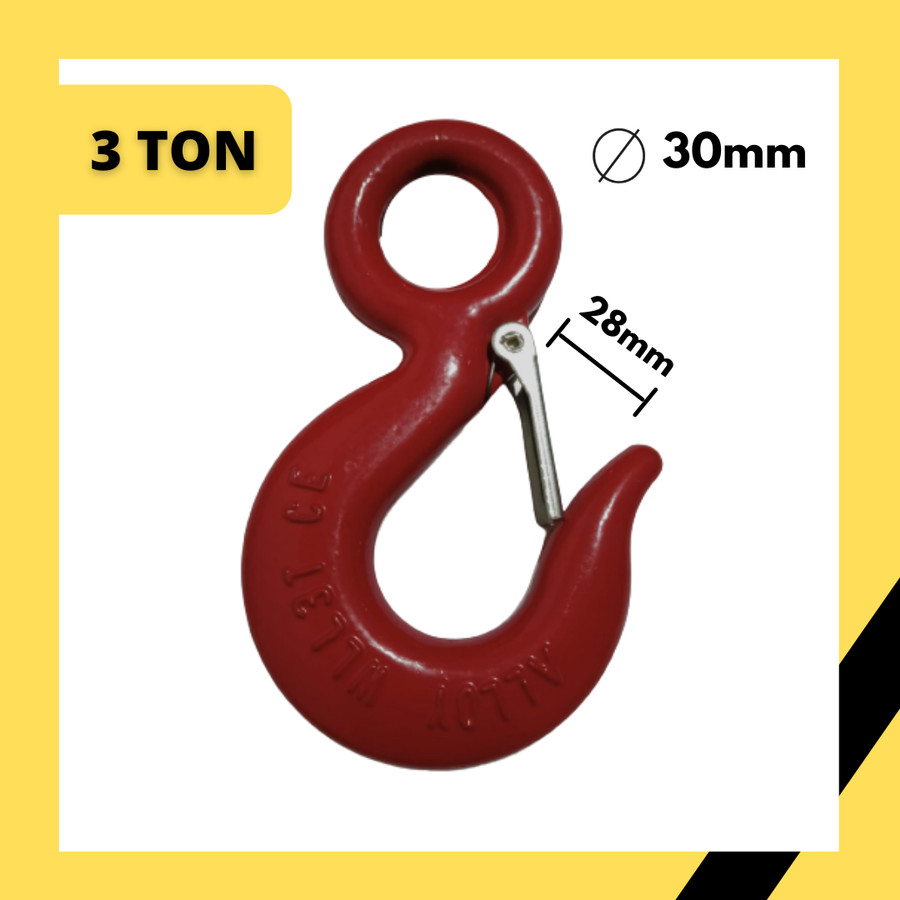 Eye Hook 3 Ton / Cargo Hook / Cantolan Katrol Kapasitas 3 Ton