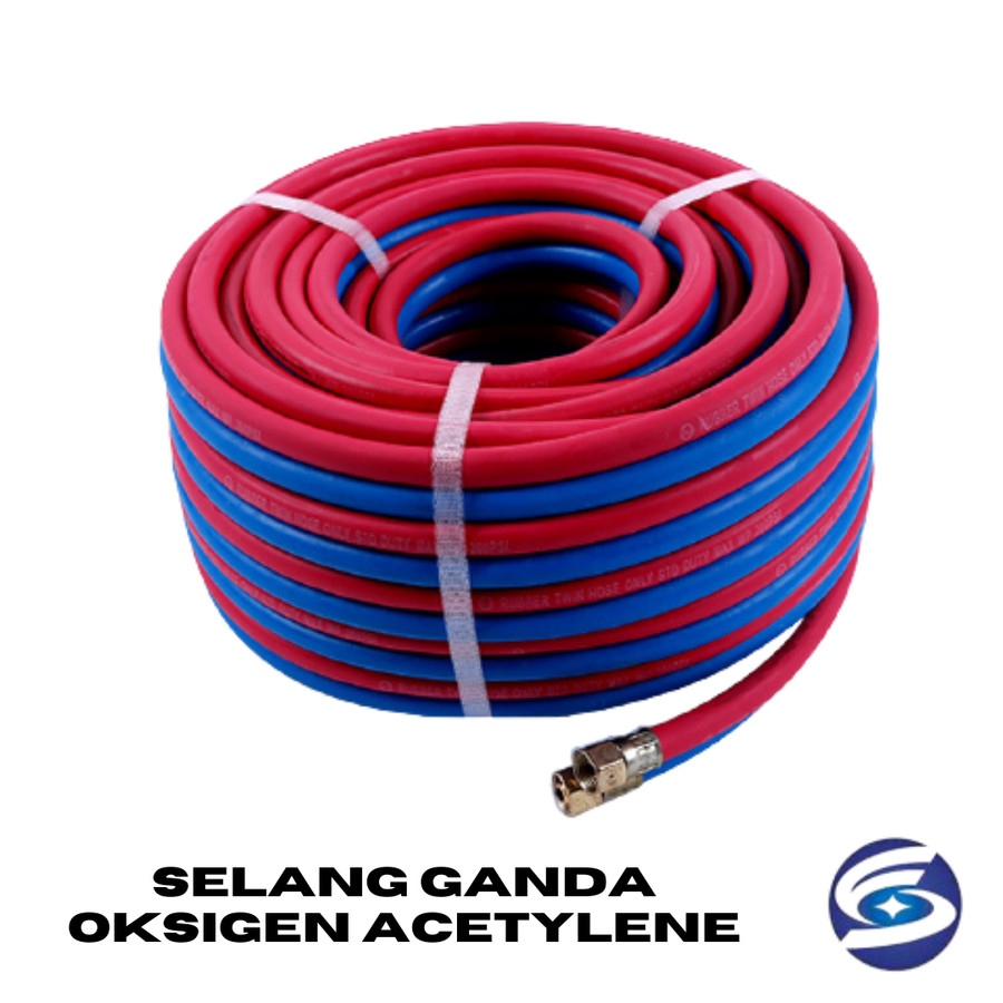 Selang Las Ganda Oksigen Acetylene / Twin Welding Hose Rubber