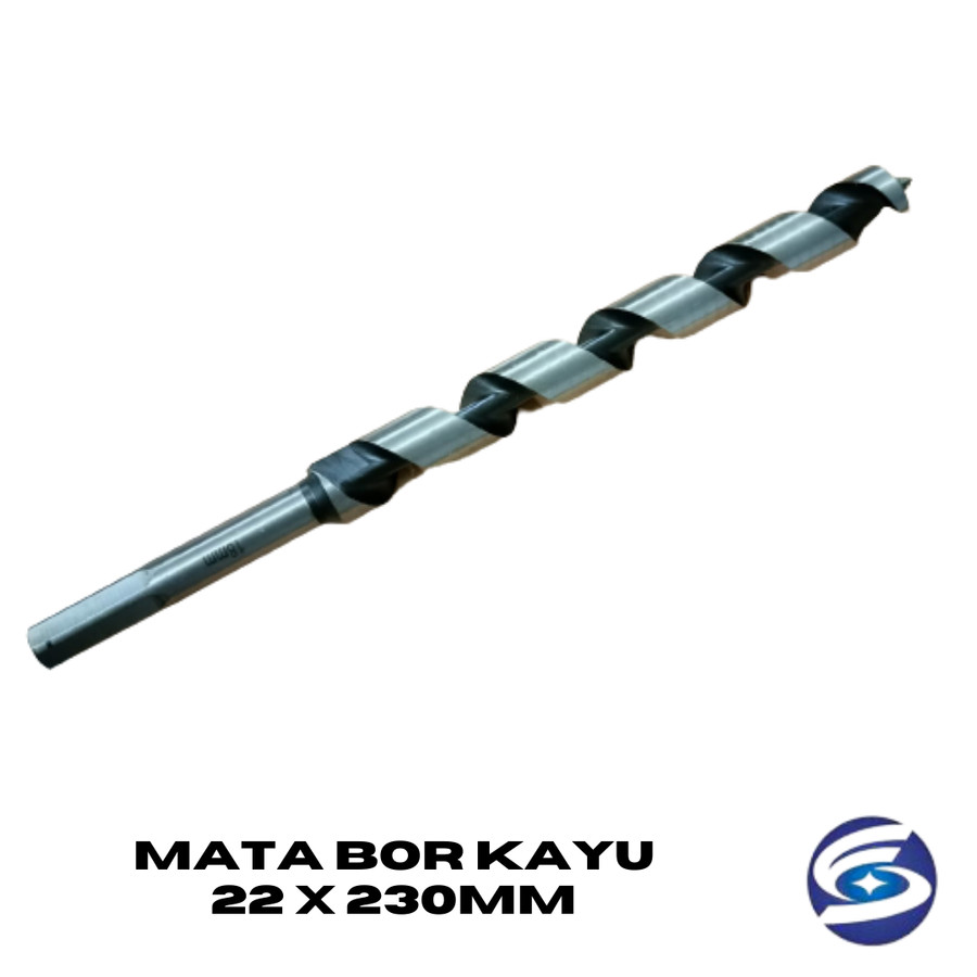 Mata Bor Kayu Panjang 22 x 230mm / Wood Auger Bit High Quality