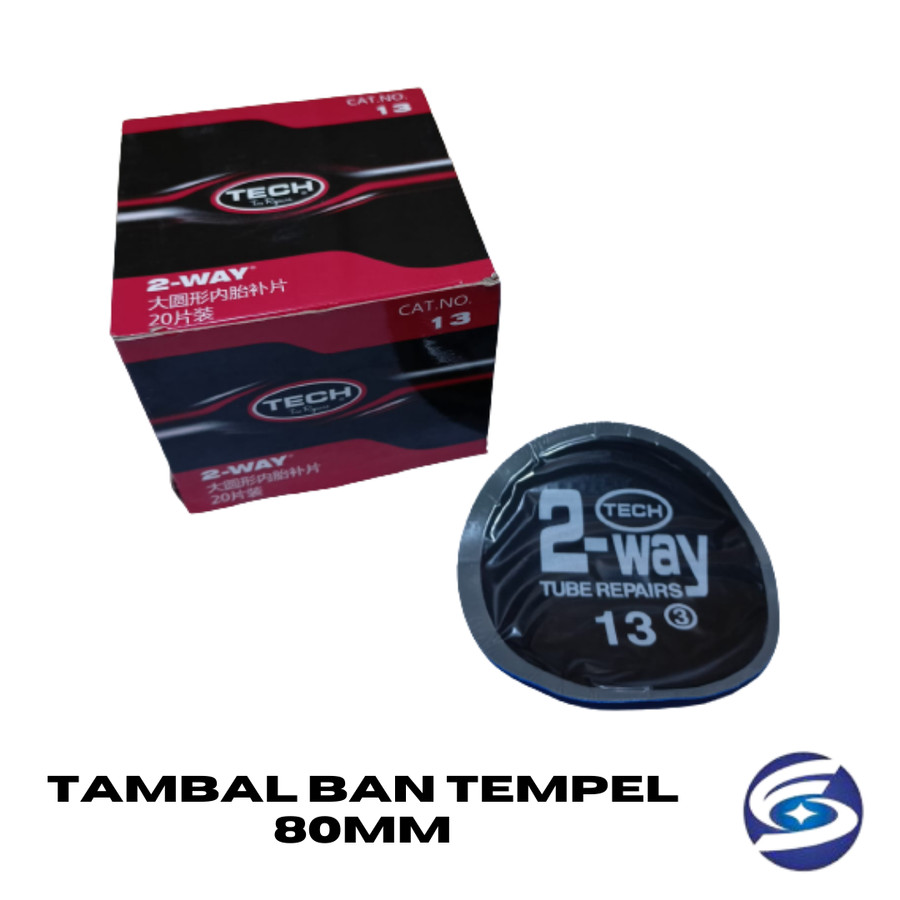 Tambal Ban Tempel 80mm / Sticker Tambal Ban Dalam