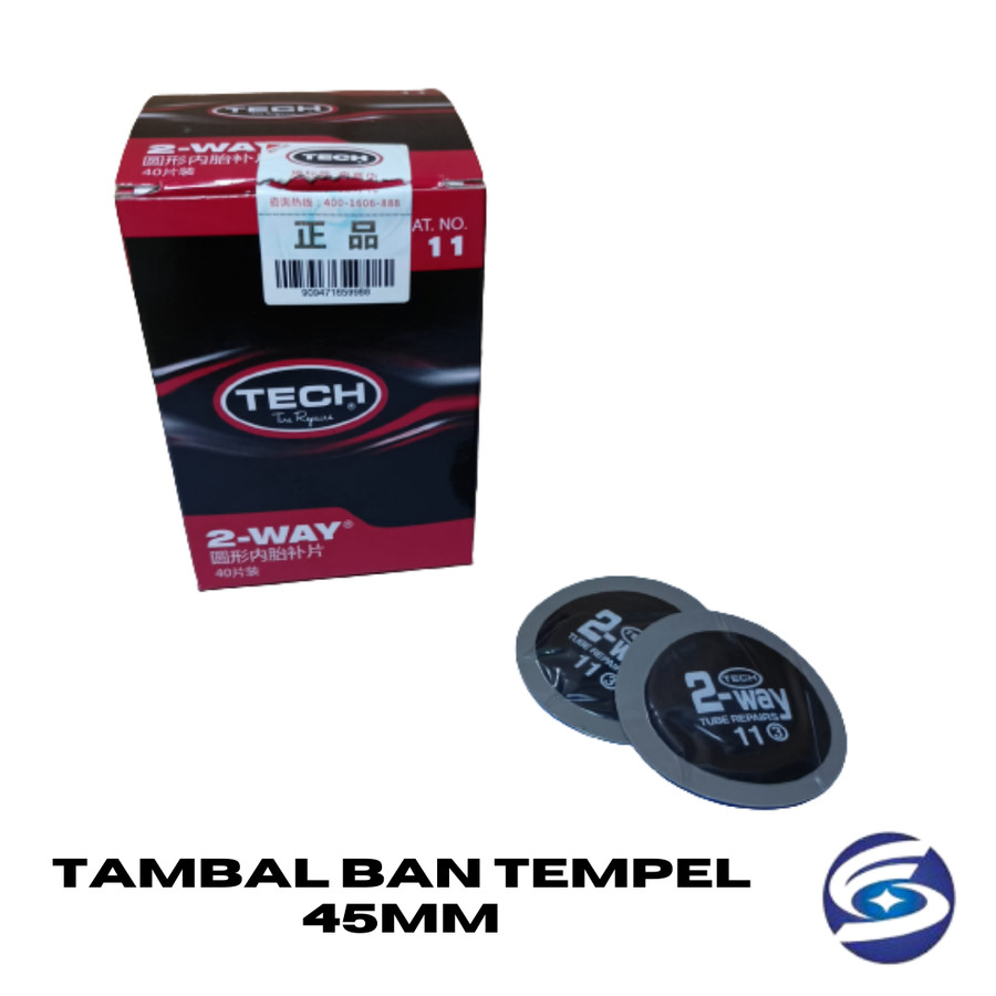 Tambal Ban Tempel 45mm / Sticker Tambal Ban Dalam