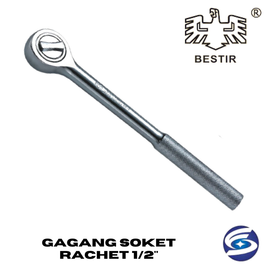 Gagang Soket Rachet 1/2" / Gagang Shock Rachet BESTIR