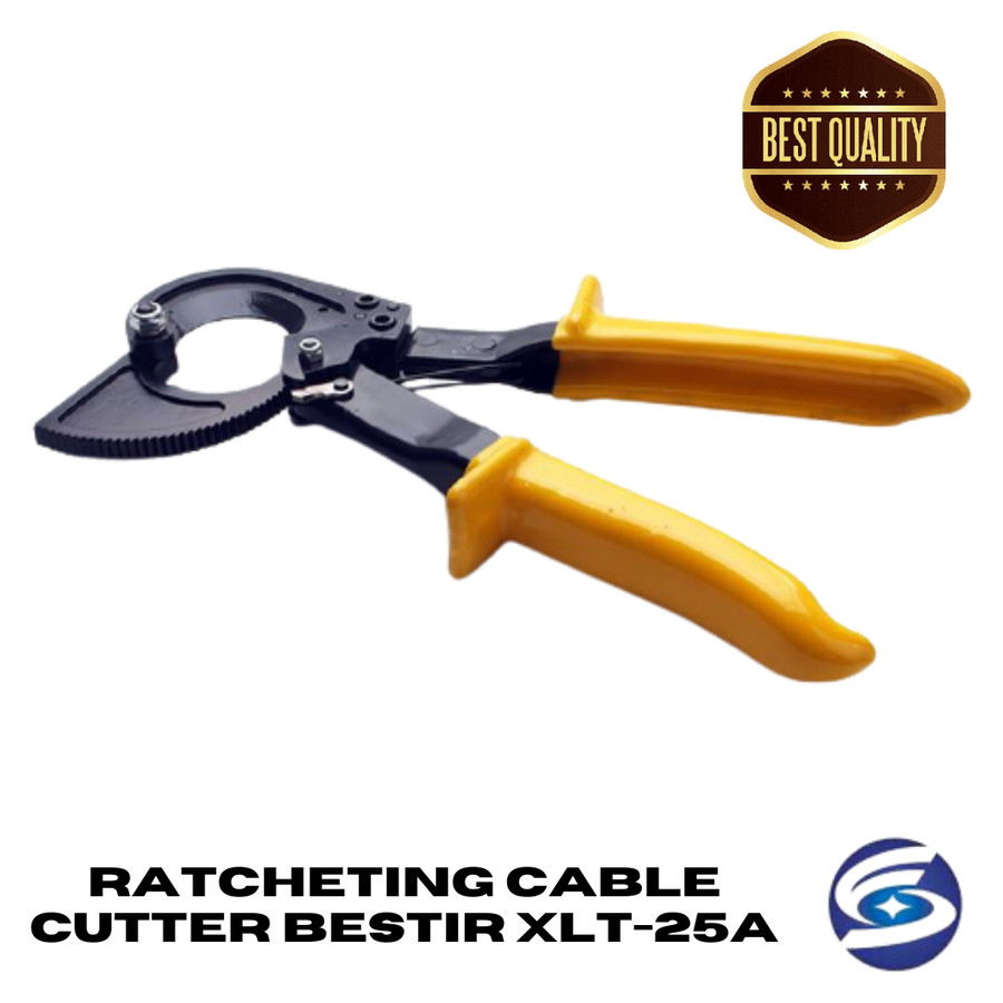 RATCHETING CABLE CUTTER XLT-25A / TANG POTONG KABEL RACHET BESTIR