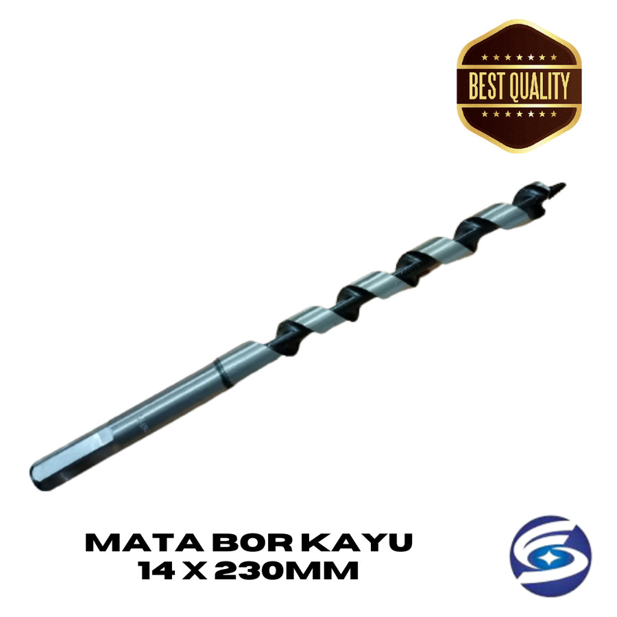 Mata Bor Kayu Panjang 14 x 230mm / Wood Auger Bit High Quality