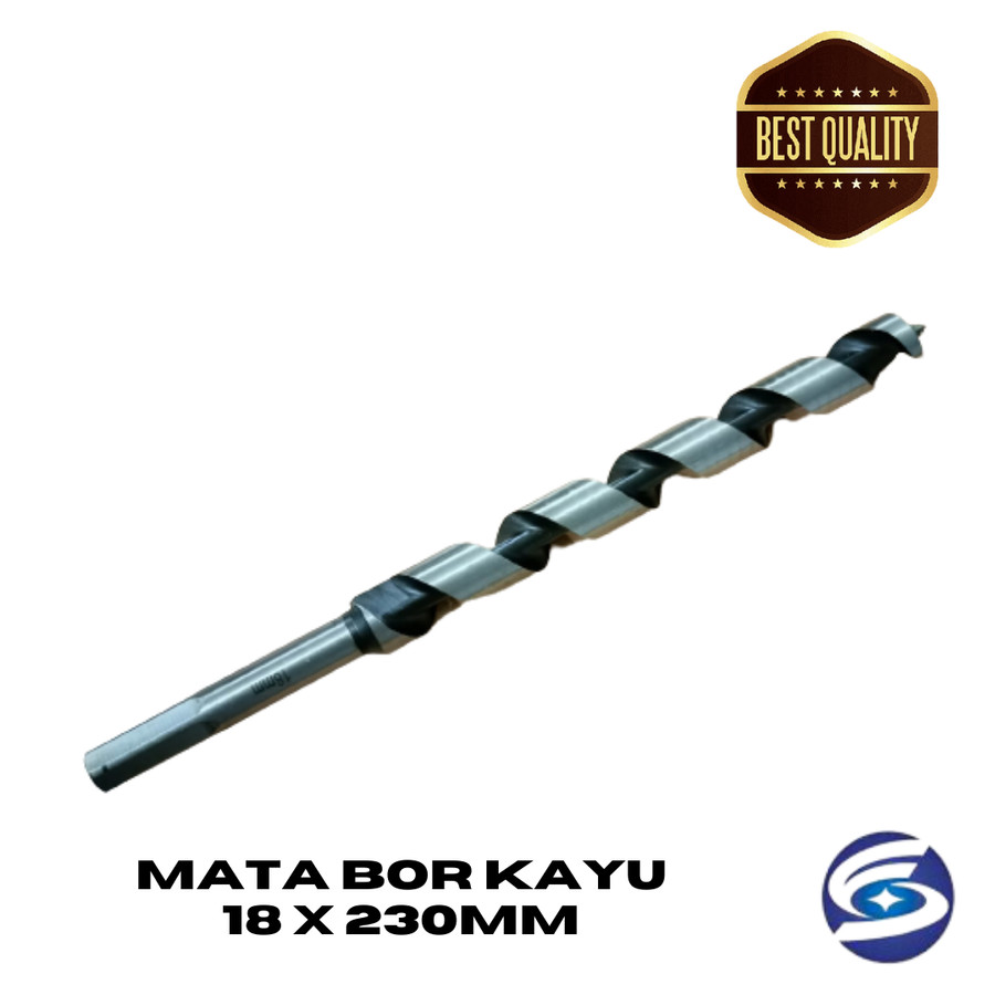 Mata Bor Kayu Panjang 18 x 230mm / Wood Auger Bit High Quality