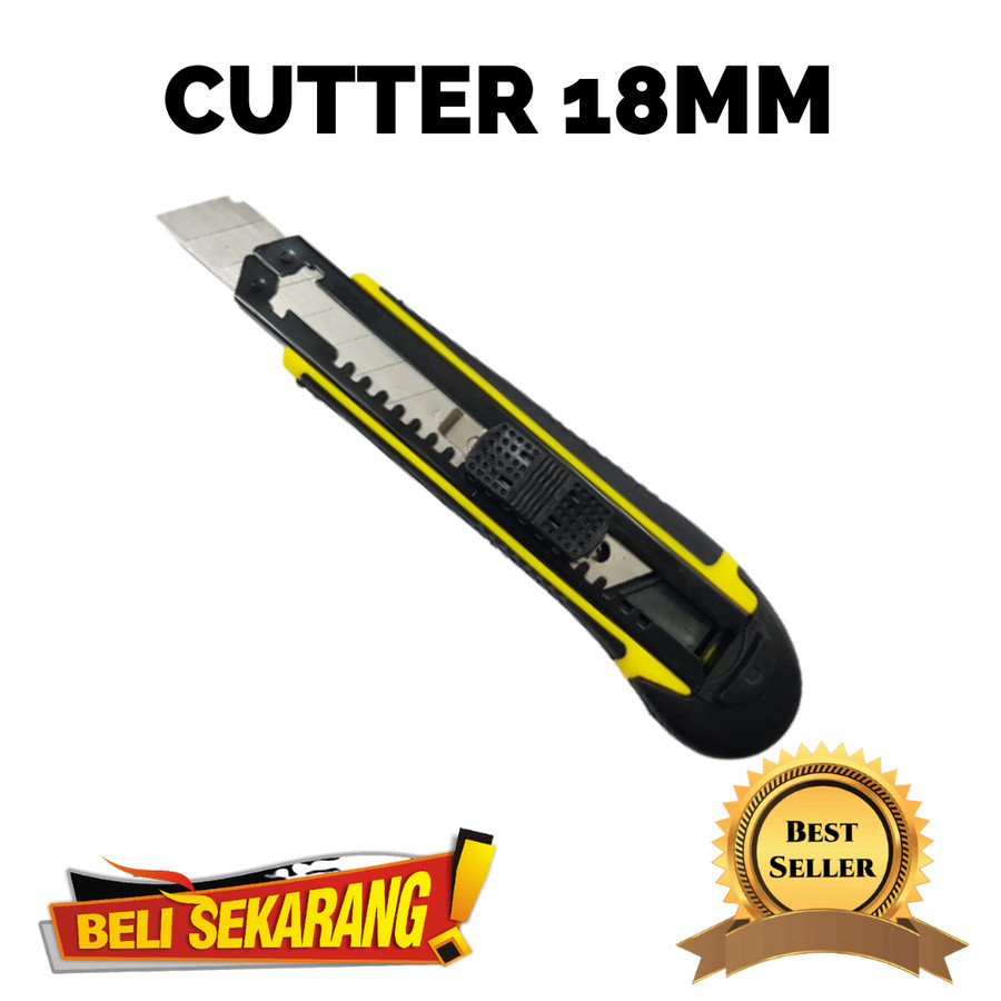 PISAU CUTTER 18MM IMPORT MURAH / PISAU CUTTER BESAR HIGH QUALITY