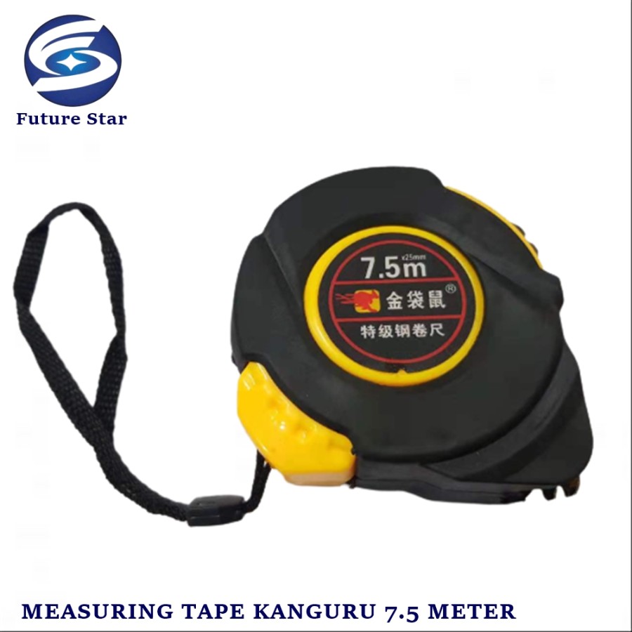 Meteran / Measuring Tape Kanguru 7.5 Meter Hitam