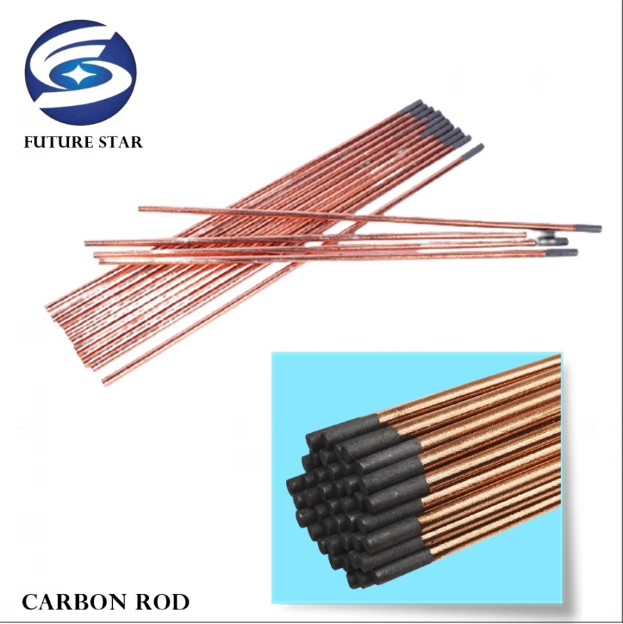 CARBON ROD/ BATANG CARBON/ KAWAT LAS POTONG 6 X 355MM / 5 PCS