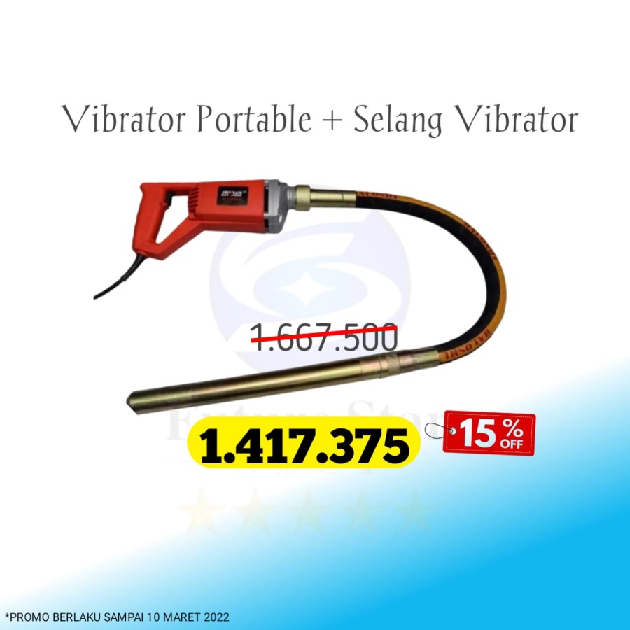 Mesin Vibrator Elektrik BETON TANGAN PORTABLE YOUDON