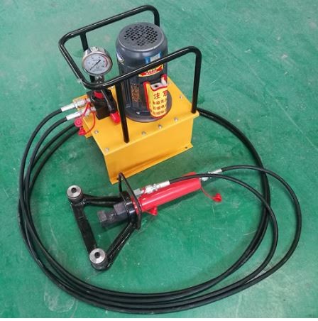 MESIN BENDING HIDRAULIC PORTABLE /PEMBENGKOK BATANG BAJA40MM 90DERAJAT