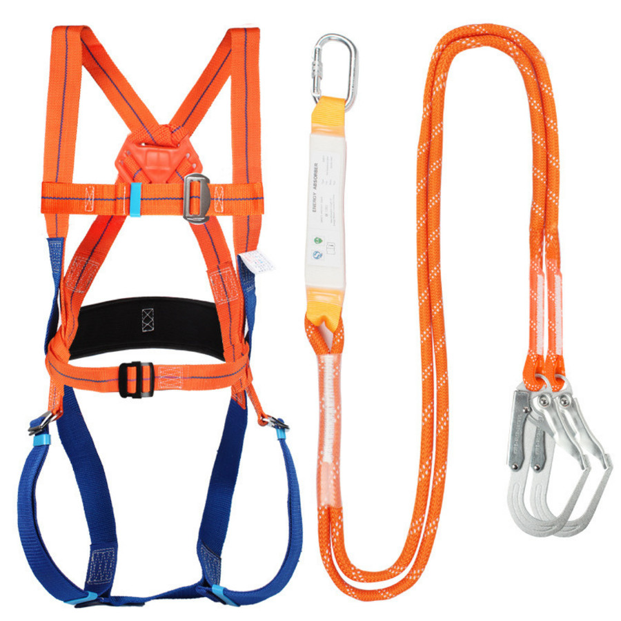 FULL BODY HARNESS DOUBLE BIG HOOK SABUK PENGAMAN PROYEK