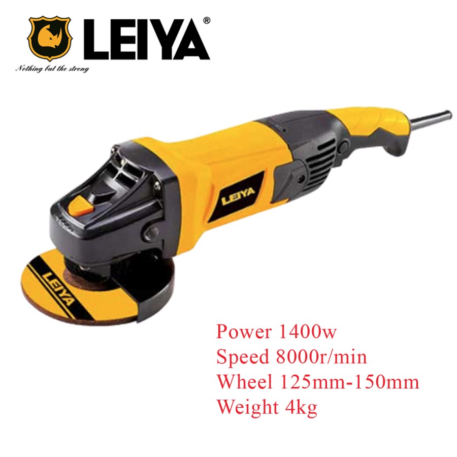 MESIN GERINDA TANGAN/GERINDA LISTRIK 1400W/ANGLE GRINDER LEIYA-125-01