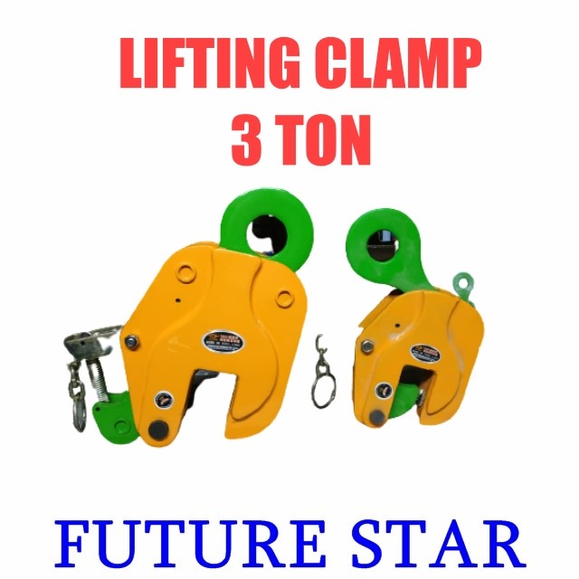 VERTIKAL CLAMP PENGANGKAT/ KLEM BESI 3 TON