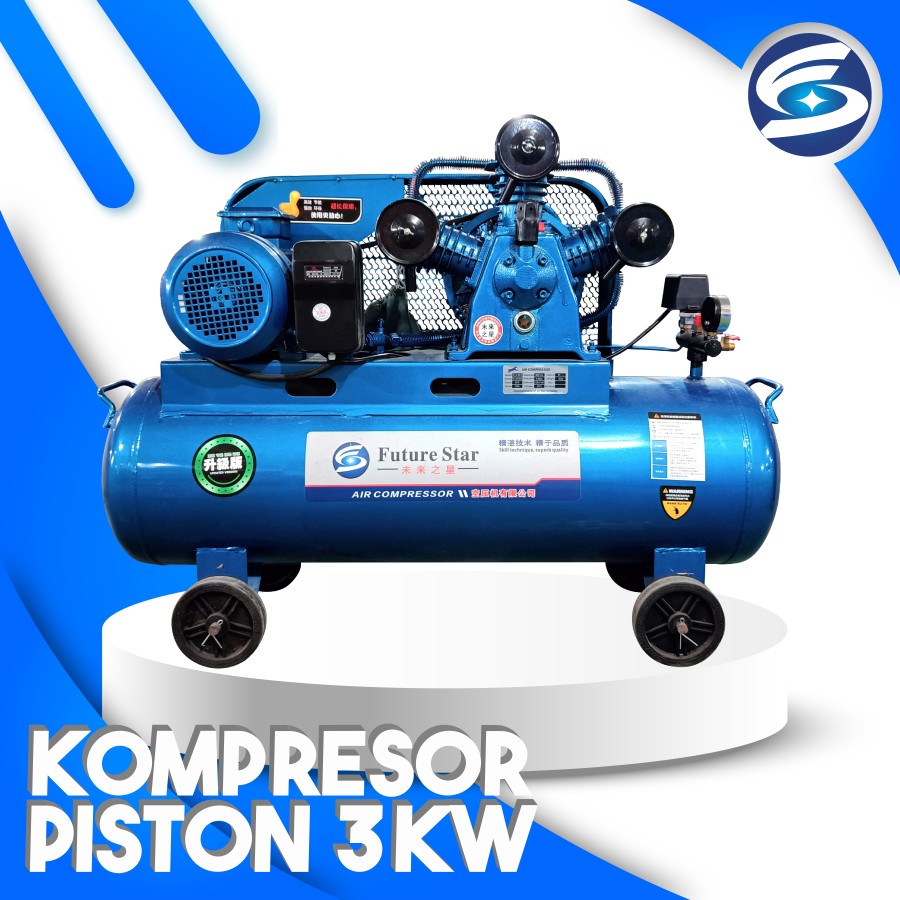 3 PISTON AIR COMPRESOR KOMPRESOR ANGIN 4HP KOMPRESOR LISTRIK W-0.36/8