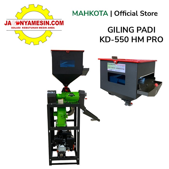 MAHKOTA GILING PADI RICE MILL KD 550 HM PRO WITH SQUARE VIBRATOR