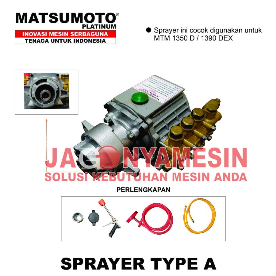 SPRAYER PUMP FOR MESIN TILLER BAJAK SAWAH ( GARANSI RESMI )