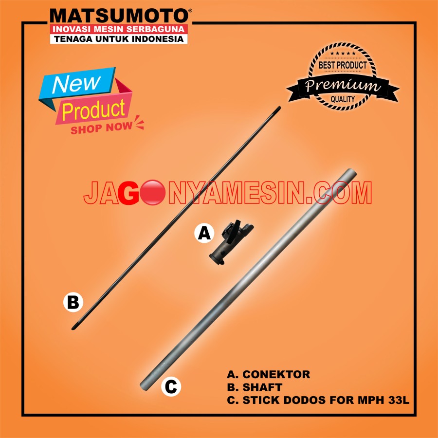 SET PERLENGKAPAN STIK CONEKTOR SHAFT POTONG RUMPUT MPH 433L