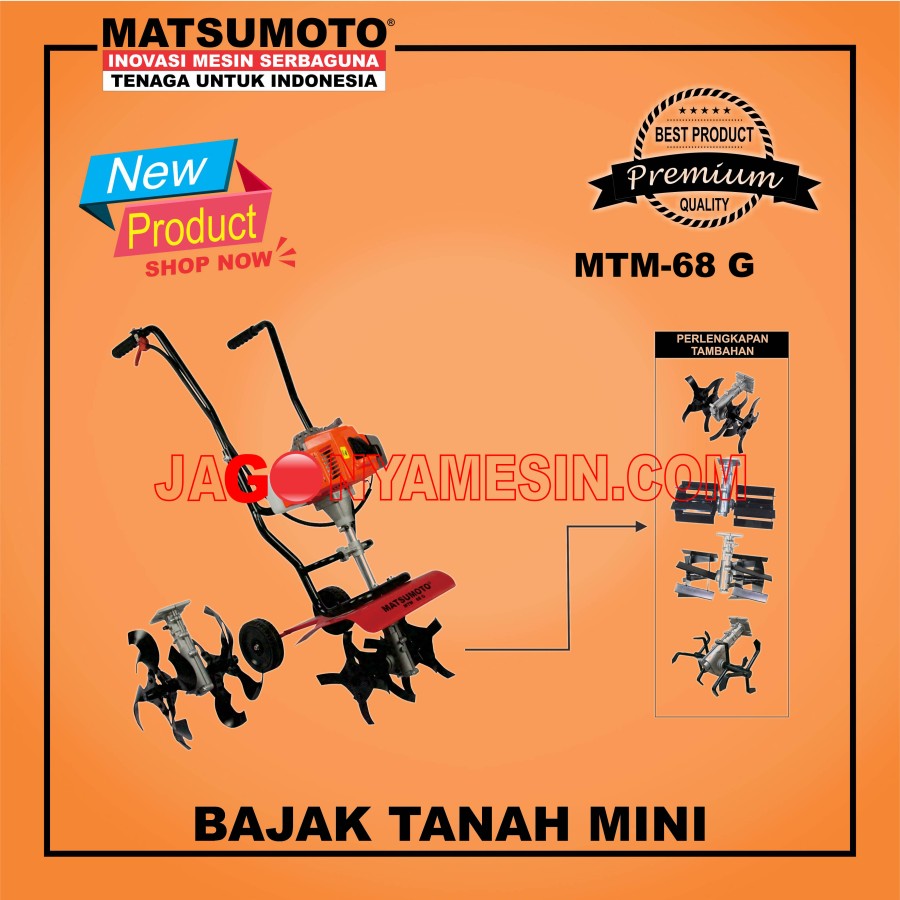 CULTIVATOR | TRAKTOR MINI MATSUMOTO MTM-68 G GARANSI RESMI