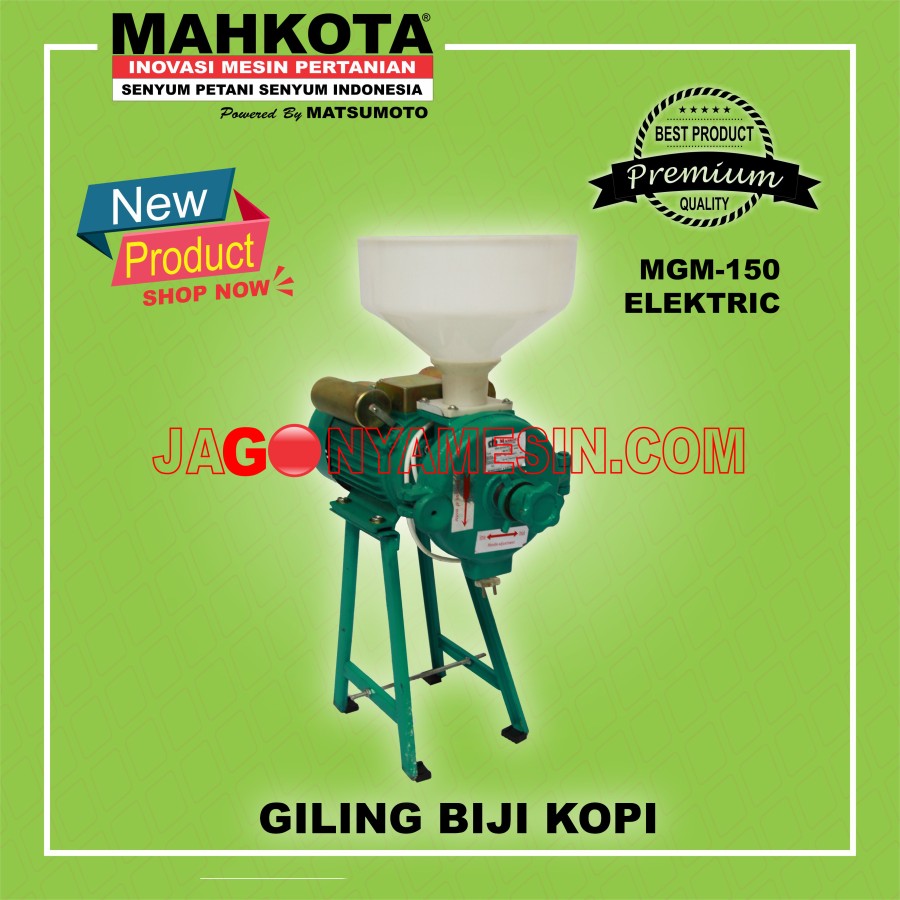 MESIN GILING KOPI HALUS MAHKOTA MGM-150 ELEKTRIK ( GARANSI RESMI )