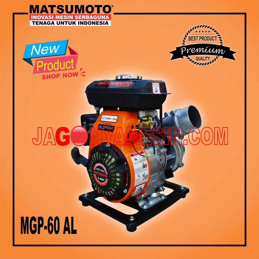 GASOLINE WATER PUMP | POMPA AIR BENSIN/POMPA ALUMINIUM PUMP MGP 60 AL