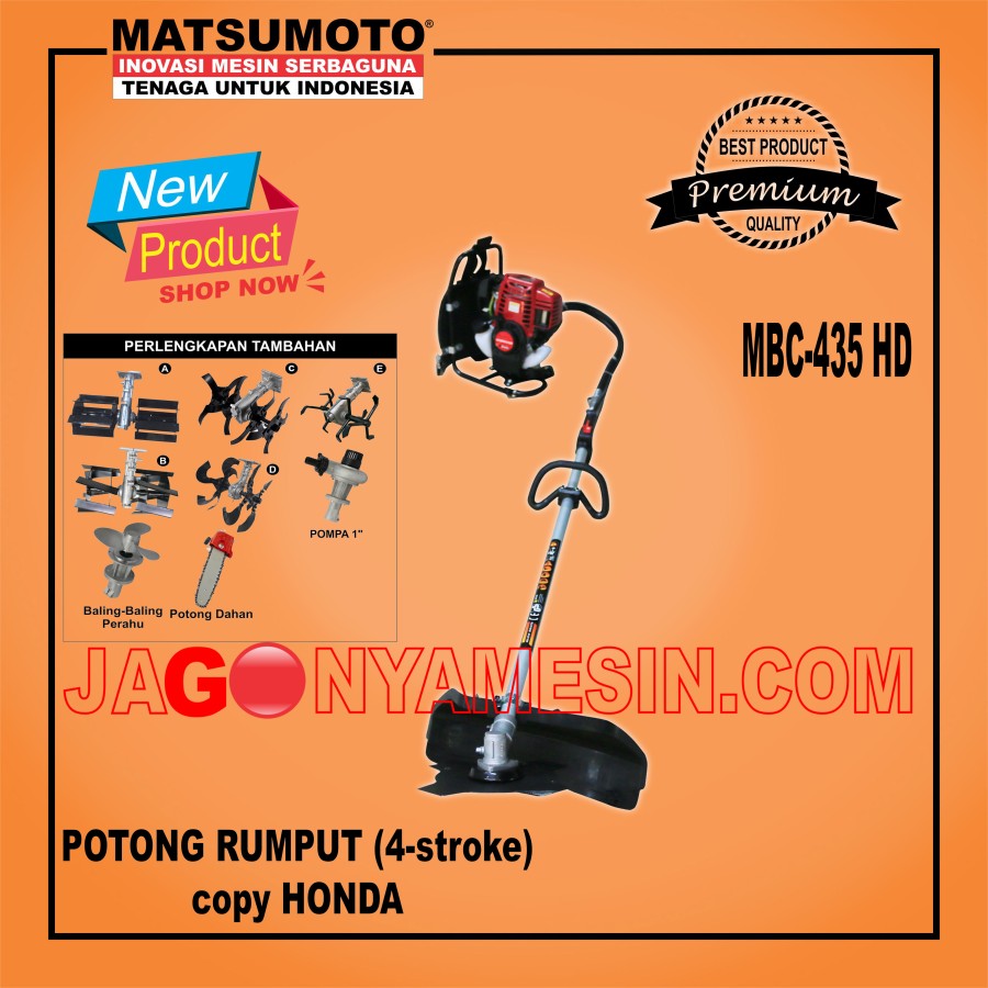 MESIN POTONG RUMPUT 2in1 4-TAK MATSUMOTO (MBC-435 HD)