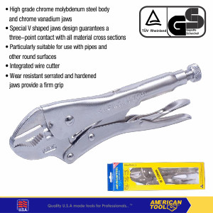 Tang Buaya EXTRA HEAVY DUTY ( V JAWS ) American Tool 8957829