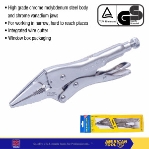 Tang Buaya EXTRA HEAVY DUTY ( LONG NOSE JAWS ) American Tool 8957828