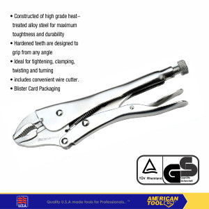 Tang Buaya / Locking Pliers American Tool ( CURVED JAW ) 8956613