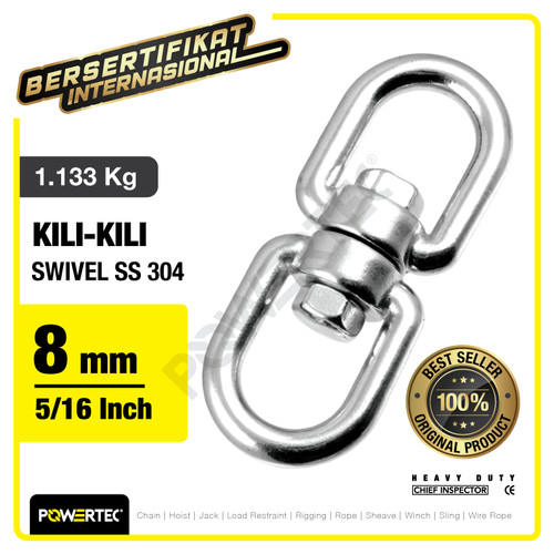 Swivel SS 304 / Kili kili 8mm - 5/16" POWERTEC