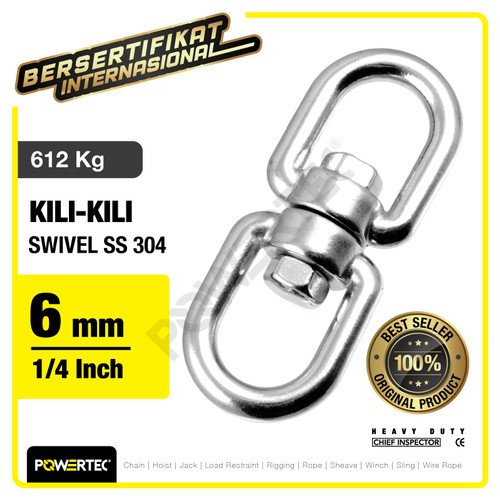 Swivel SS 304 / Kili kili 6mm - 1/4" POWERTEC