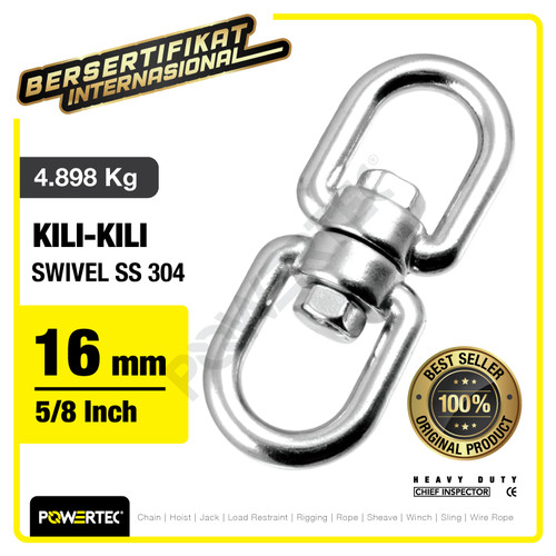 Swivel SS 304 / Kili kili 16mm - 5/8" POWERTEC