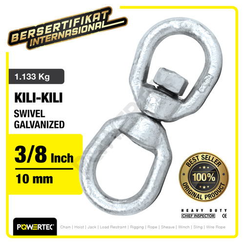 Swivel Galvanized / Kili kili 3/8" - 10mm POWERTEC