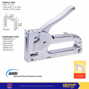 Staples Gun Tacker American Tool 8957833