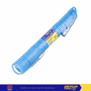 Selang Angin Spiral / Recoil Hose PU 6Meter American Tool 8958800B