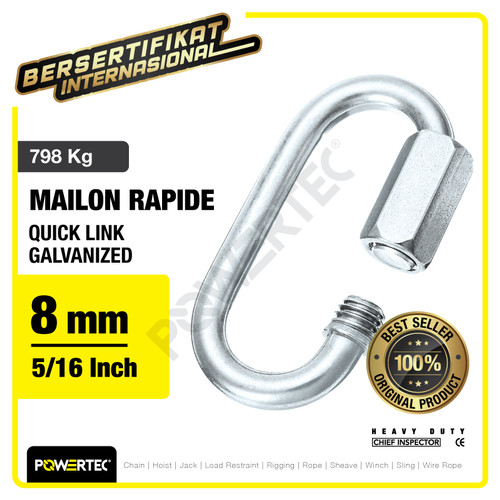 Quick Link / Mailon Rapide 8mm Screw Lock Climbing Gear POWERTEC