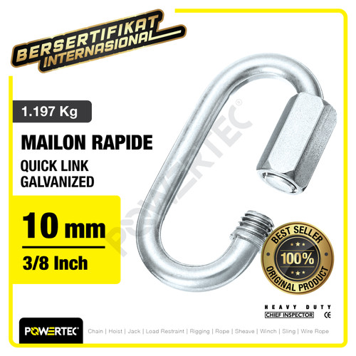 Quick Link / Mailon Rapide 10mm Screw Lock Climbing Gear POWERTEC