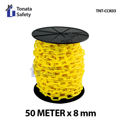 Plastic Chain / Cone Chain 8 mm x 50 m / Kuning