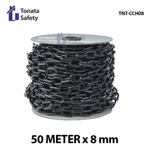 Plastic Chain / Cone Chain 8 mm x 50 m / Hitam