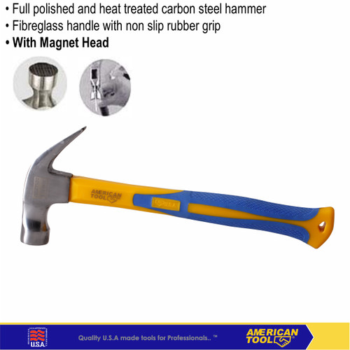 Palu Kambing 8oz Fiber /Claw Hammer Fibre 8oz American Tool live