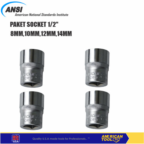 Paket Mata Sock 4PCS size 8mm,10mm,12mm,14mm American Tool